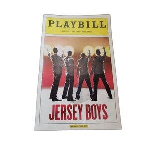 Jersey Boys  August Wilson Theatre Playbill  January 2009  Matt Bogart Plus Tix